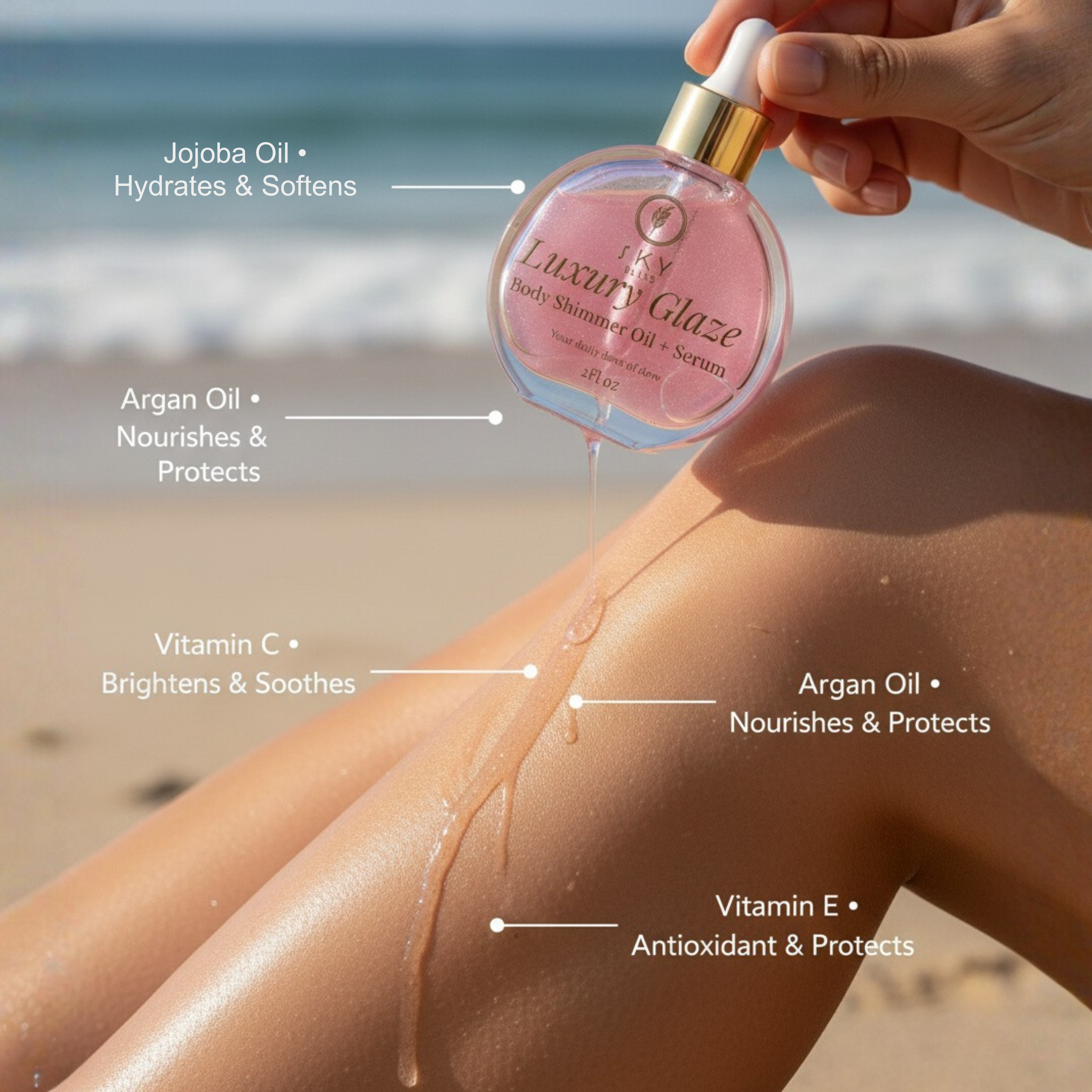 Luxury Glaze Body Shimmer Oil