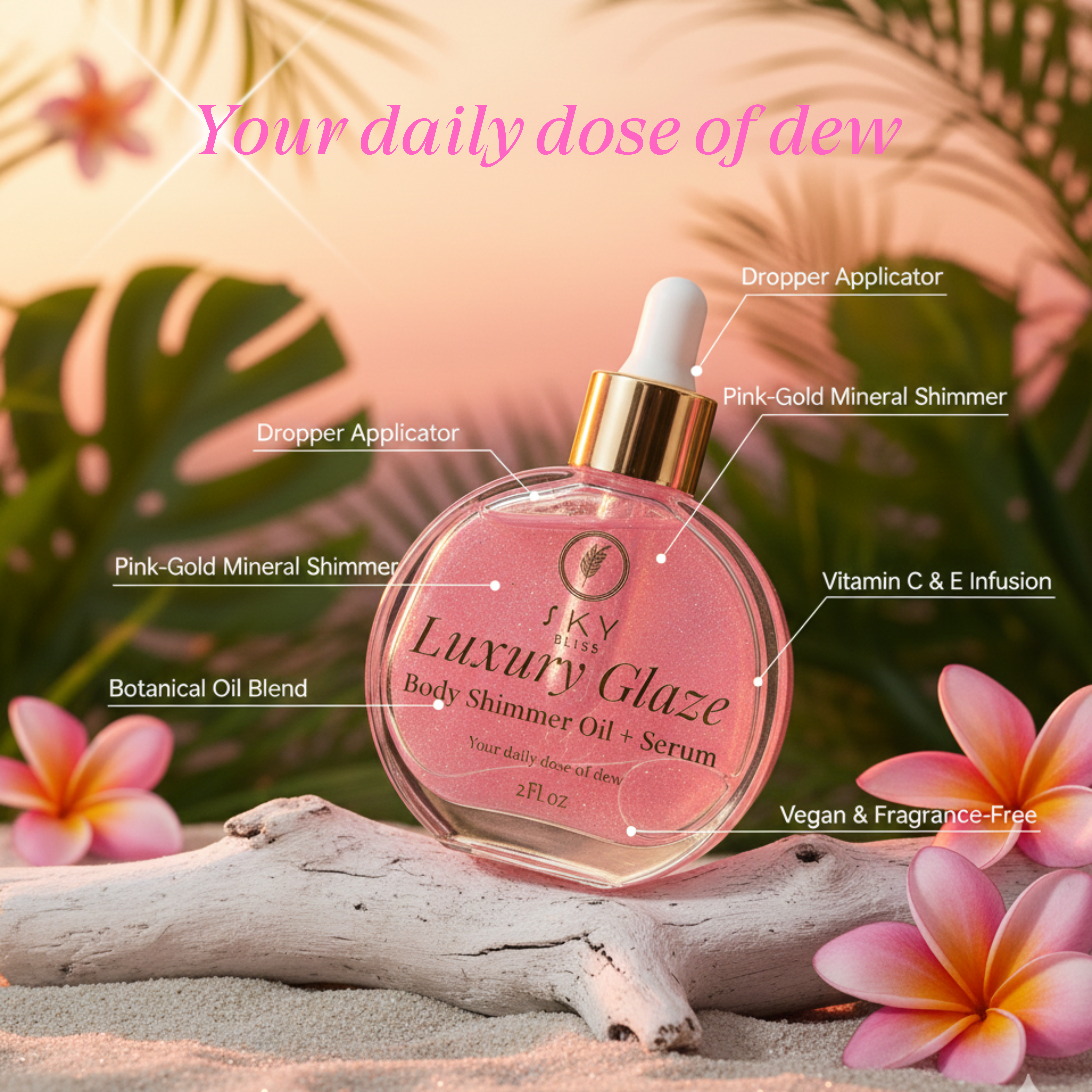 Luxury Glaze Body Shimmer Oil