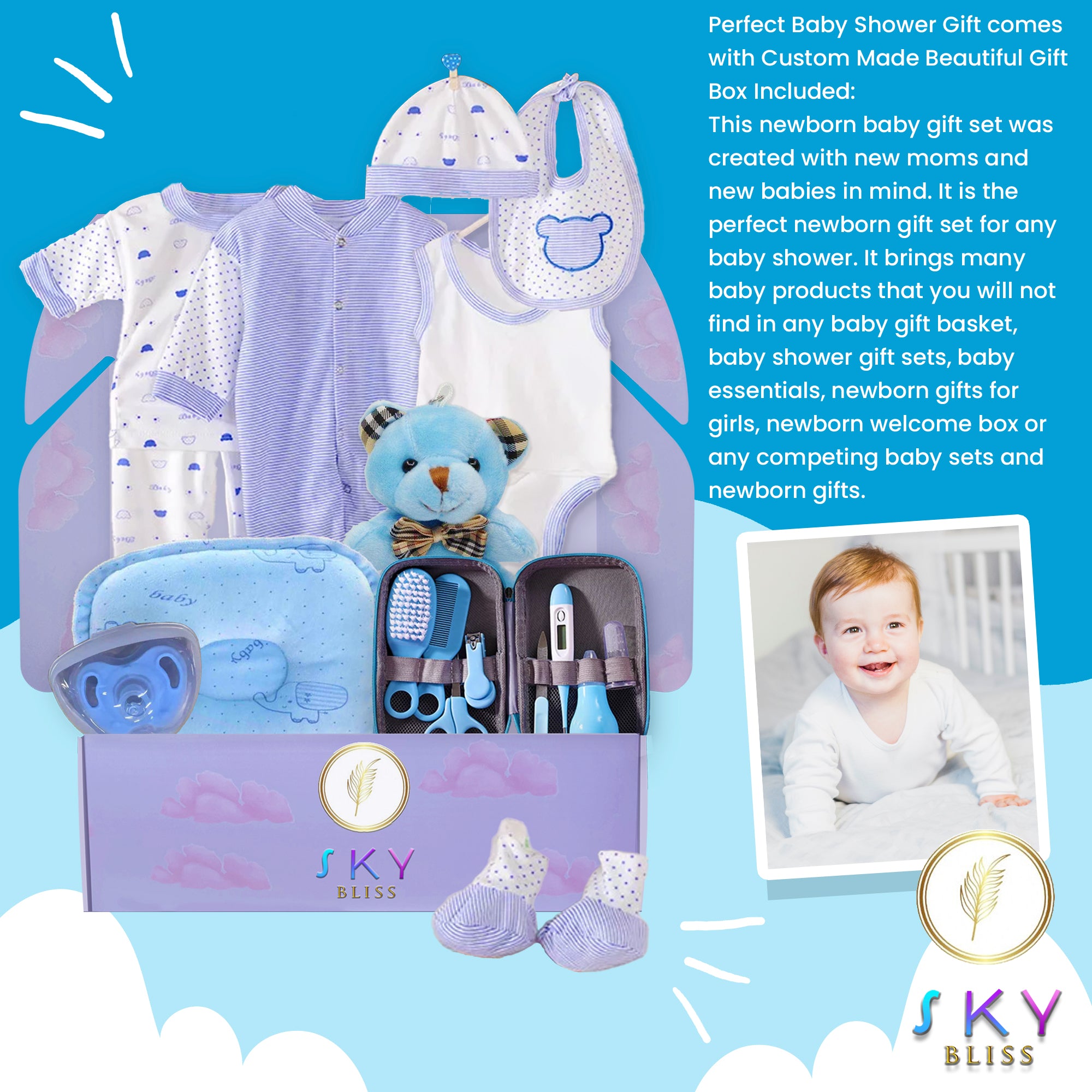 Sky Bliss Baby Gift Box
